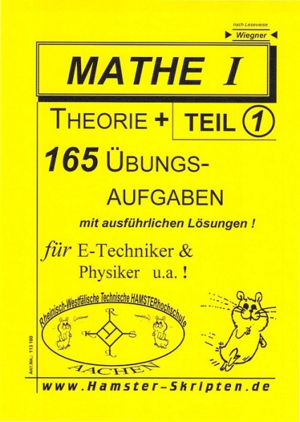 SERIE C - für E-Techniker, Physiker Mathe I, Teil 1