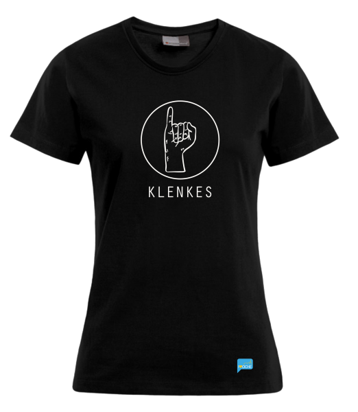 "KLENKES" - schwarzes Damen T-Shirt