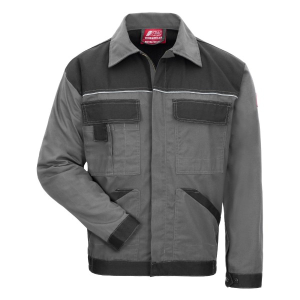 Arbeitsjacke Motion Tex light,grau/schwarz