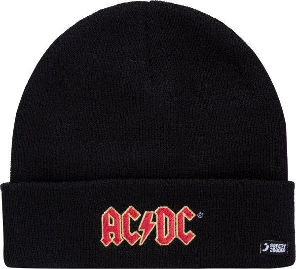 AC/DC Beanie schwarz/rot