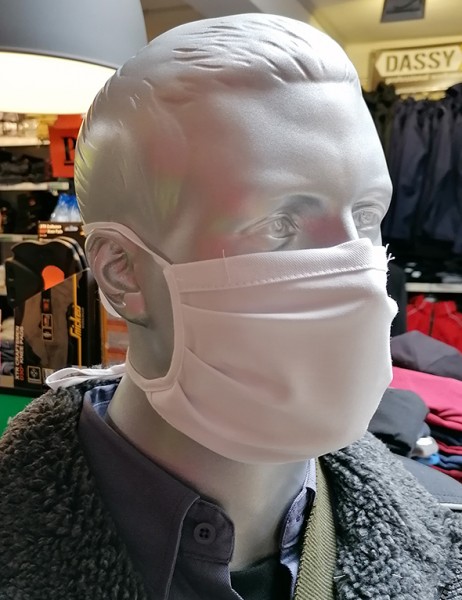 10er Set weiße Mund-Nasen-Maske Einheitsgröße