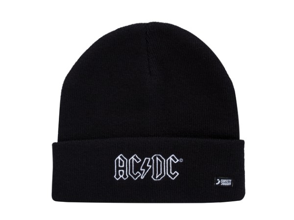AC/DC Beanie schwarz/weiß