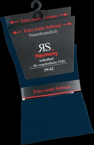 Harmony Socken sensibel navy für Diabetiker geeignet