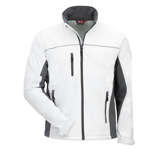 Softshelljacke Motion Tex light, weiß/grau
